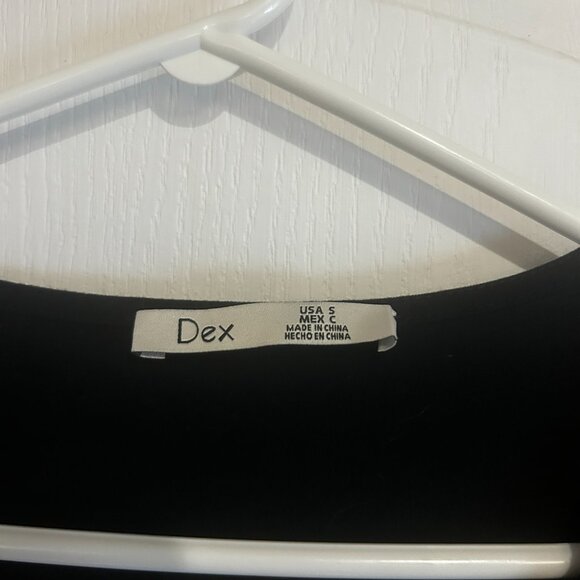 Dex Black Short Sleeve Tiered Dress – Size Small (NWT) - Picture 2 of 5